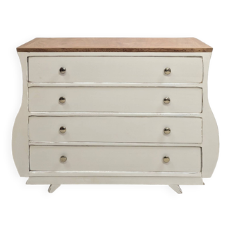 Commode Guitare Galbée Design vintage 60 50 shabby Chic patine Pieds Compas