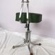 Chaise pivotante en skaï vert et acier chromé, Pullman, 1960