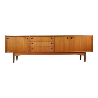 Scandinavian-style teak enfilade Tricoire and Vecchione from 1960/70