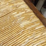 Straw chair with straw back