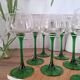 White wine glasses from Alsace