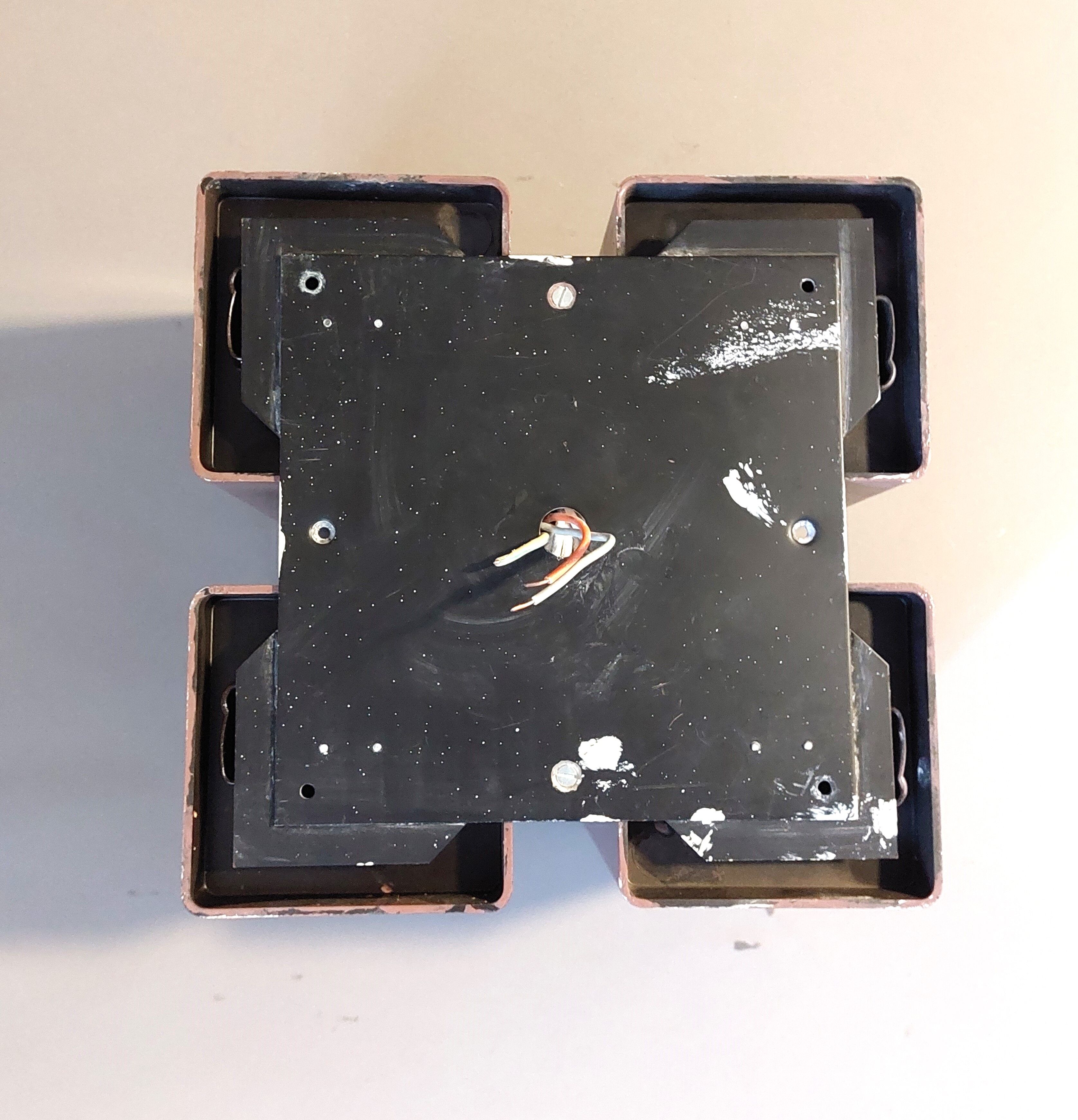 Ceiling lamp raak amsterdam model viervoud vintage, 1970