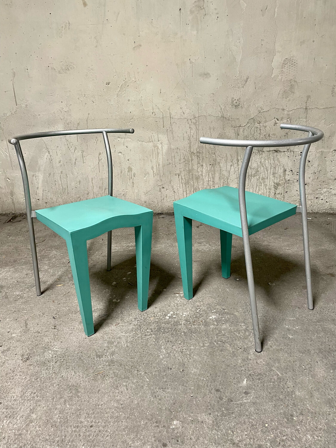 Pair of Dr. Glob chair by Starck for kartell in the 1990s
