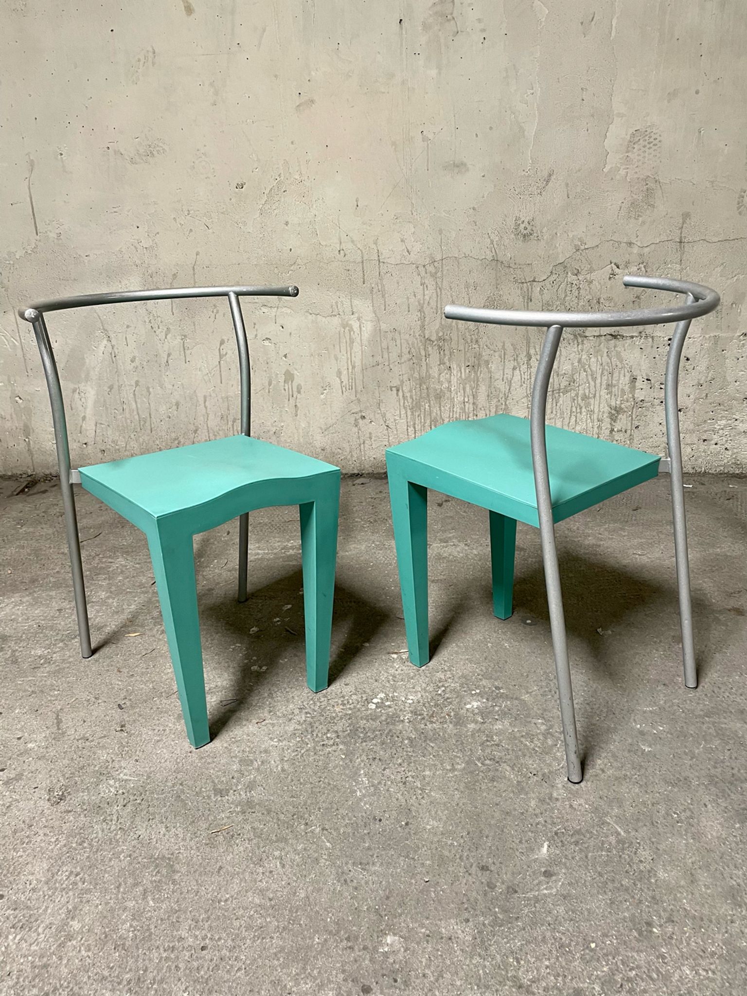 Pair of Dr. Glob chair by Starck for kartell in the 1990s