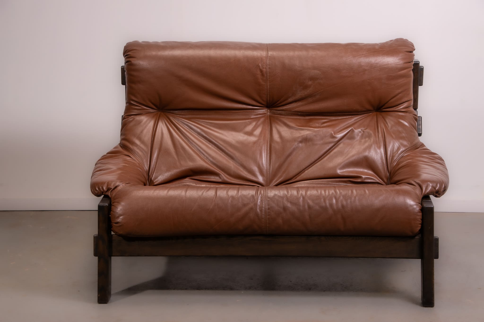 Canapé et fauteuil brutalistes hollandais conçus par Gerard Van den Berg pour Montis, vers 1980