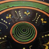 Glazed terracotta bowl, Savoy pottery from Marnaz, 20th century