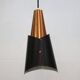 Danish Modern Copper / black  design lamp - 1960s Style