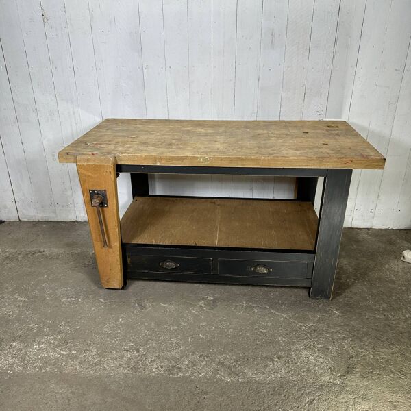 Établi ancien en bois