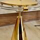 Paire de lampes verre et laiton