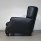 Amadeus Natuzzi lounge chair / black leather