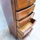 Louis XV style chest of drawers in precious wood veneer.