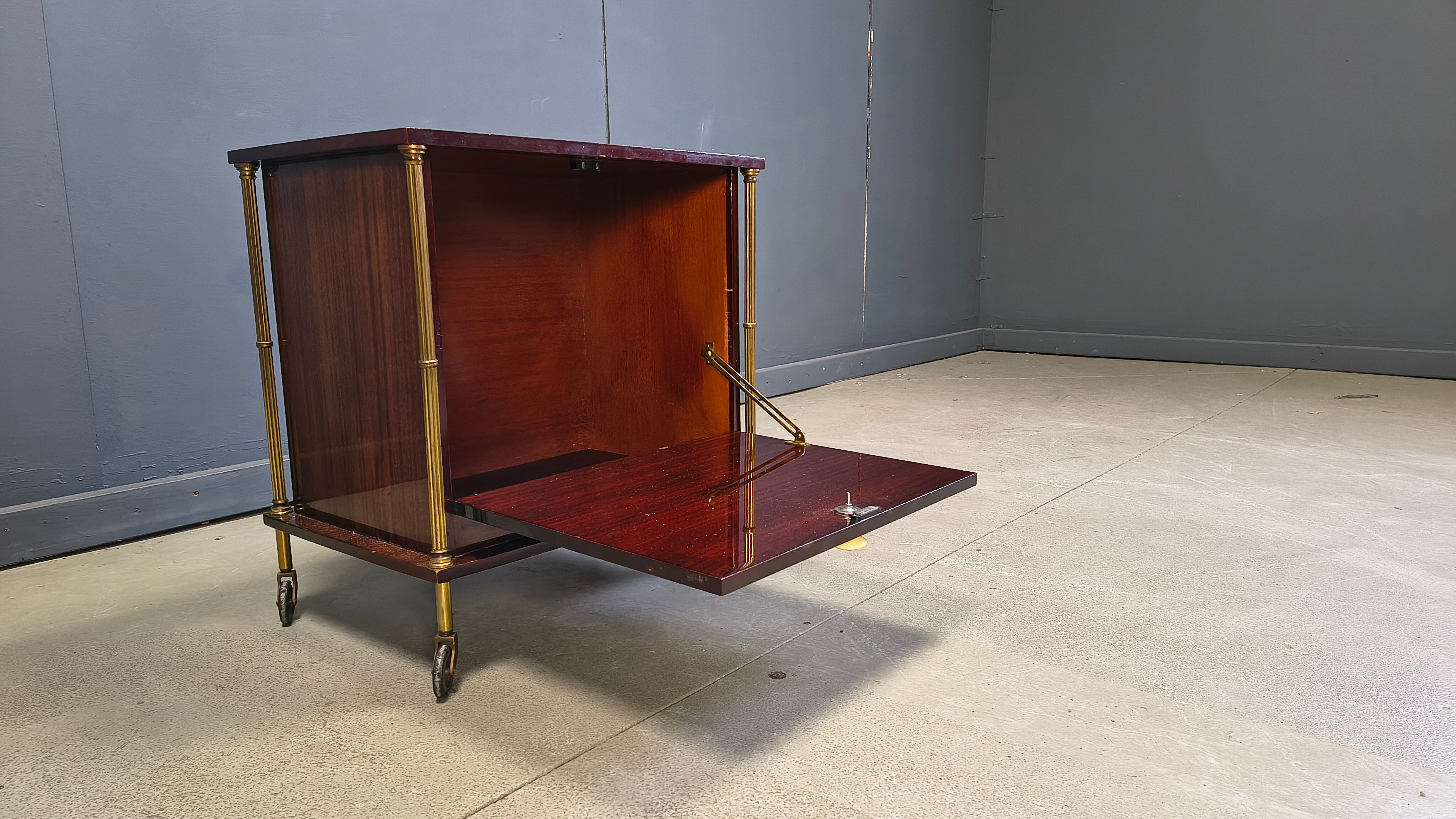 Mid-century modern French bar cabinet, 1960s