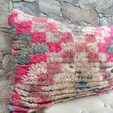 Magnifique coussin Kilim berbère vintage du Maroc