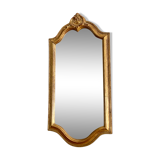 Old rectangular gilded mirror 43 x 21 cm
