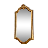 Ancien miroir doré rectangulaire 43 x 21 cm