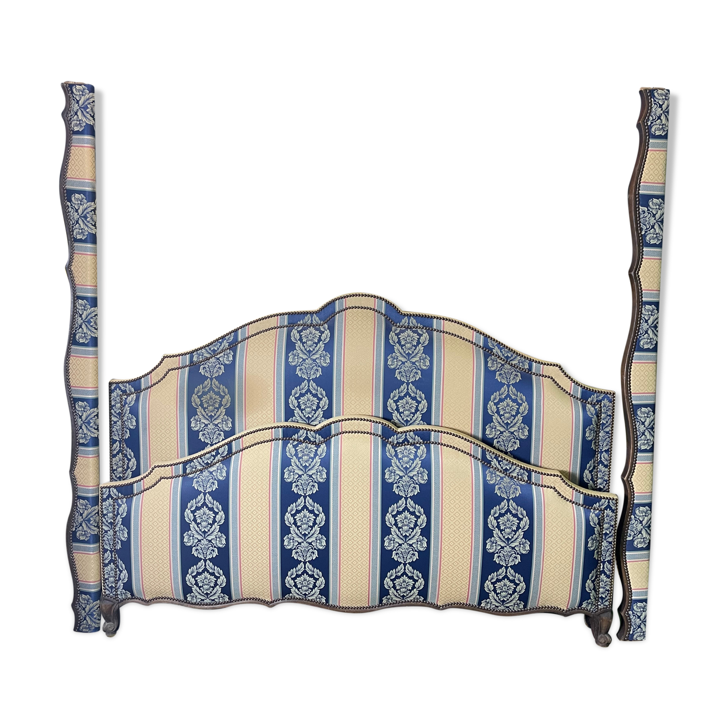 Louis XV style upholstered bed