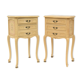 Pair of painted bedside tables