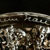 Daum crystal ashtray signed