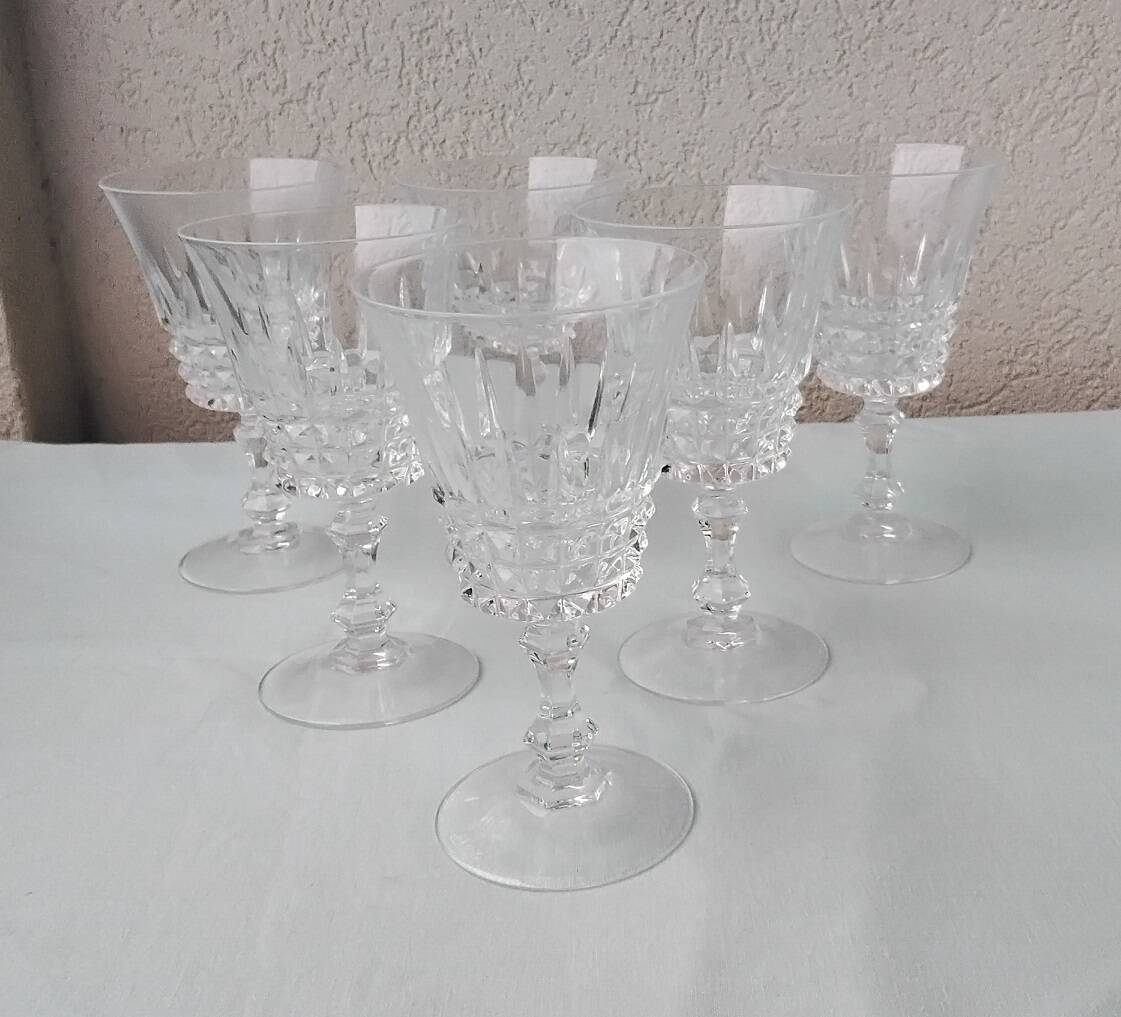 Crystal footed glasses