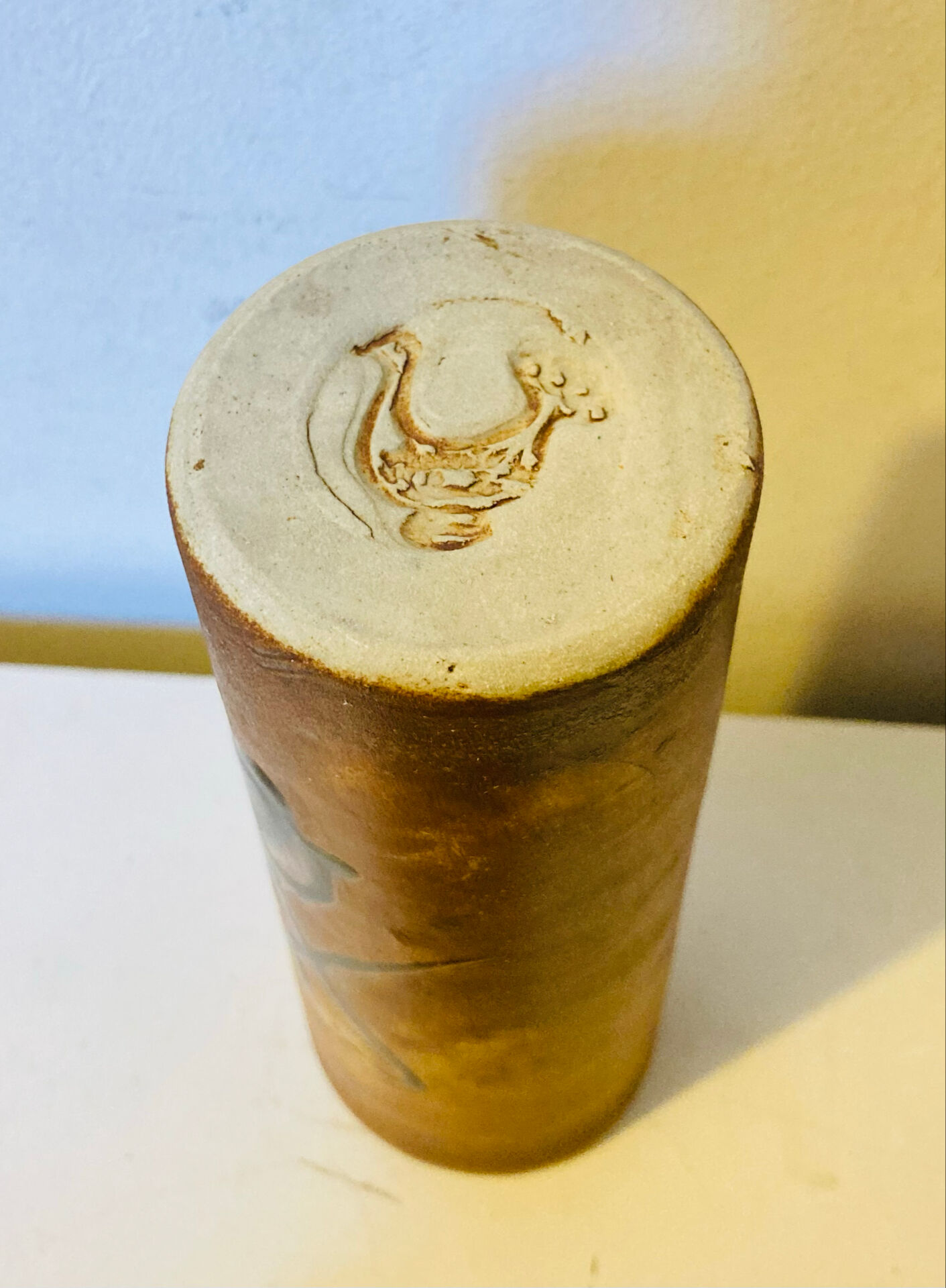 Varnished stamped La Colombe alcohol service from the 1950s/60s.