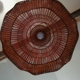 Suspension en rotin vintage forme tulipe