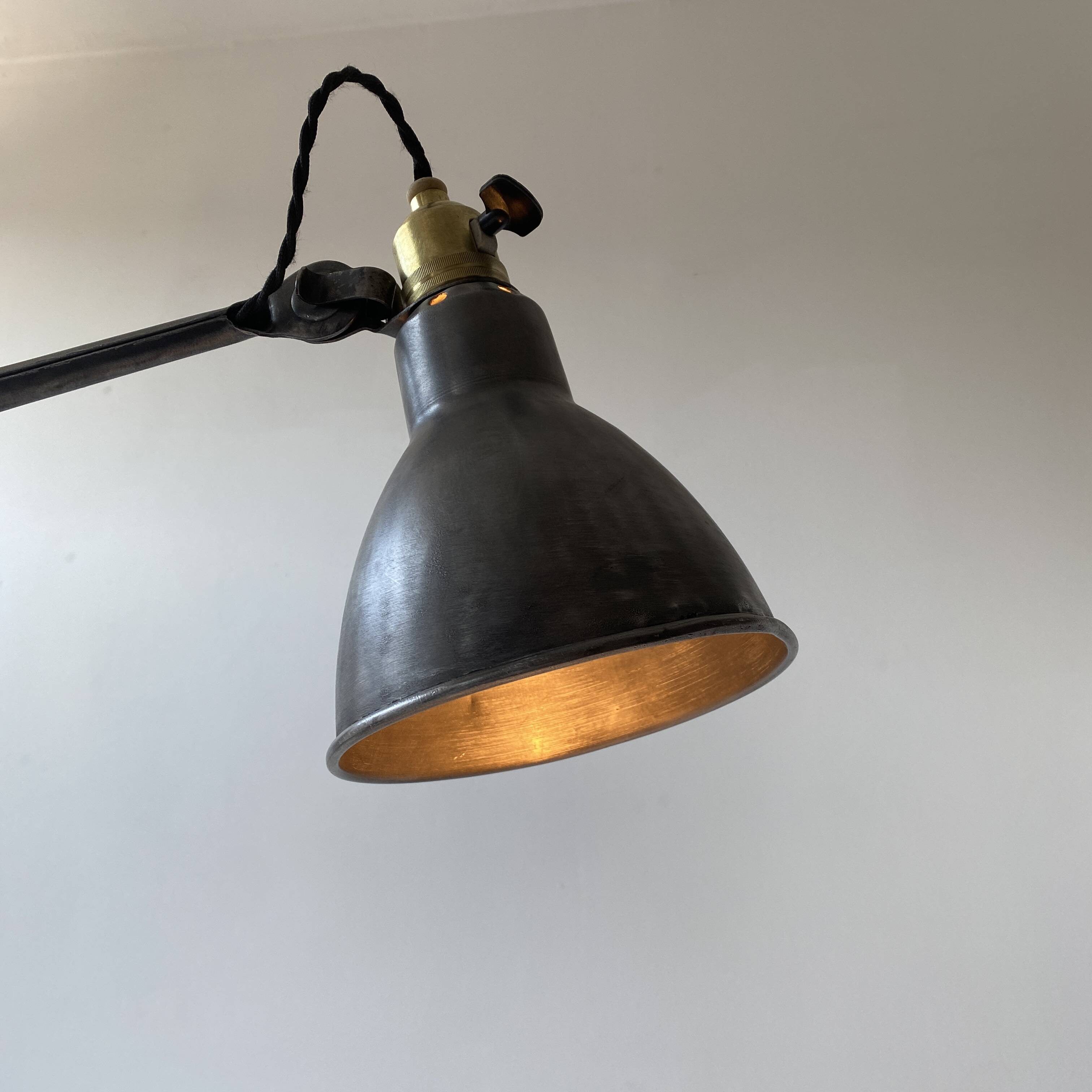 Old industrial wall lamp Gras Ravel No. 202