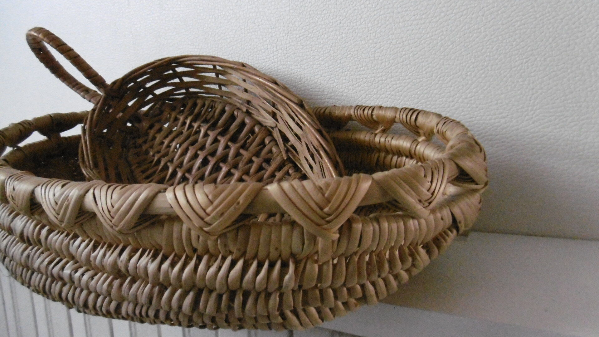 Vintage artisanal baskets