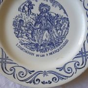 3 Yoplait advertising plates - The 3 musketeers
