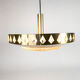 Vitrika - Denmark - pendant- brass - crystal - 60's