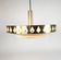 Vitrika - Denmark - pendant- brass - crystal - 60's