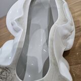 Elpa Alcobaca Portugal Ceramic White Cat Blue Glass Eyes, 1980s