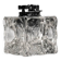 Briquet en verre en forme de cube de glace, années 1970