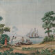 Tableau Aquarelle étude "Scène coloniale" Conquête de l'Amérique