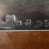 Christofle Silver Plated Sauceboat on Tray, 1930s