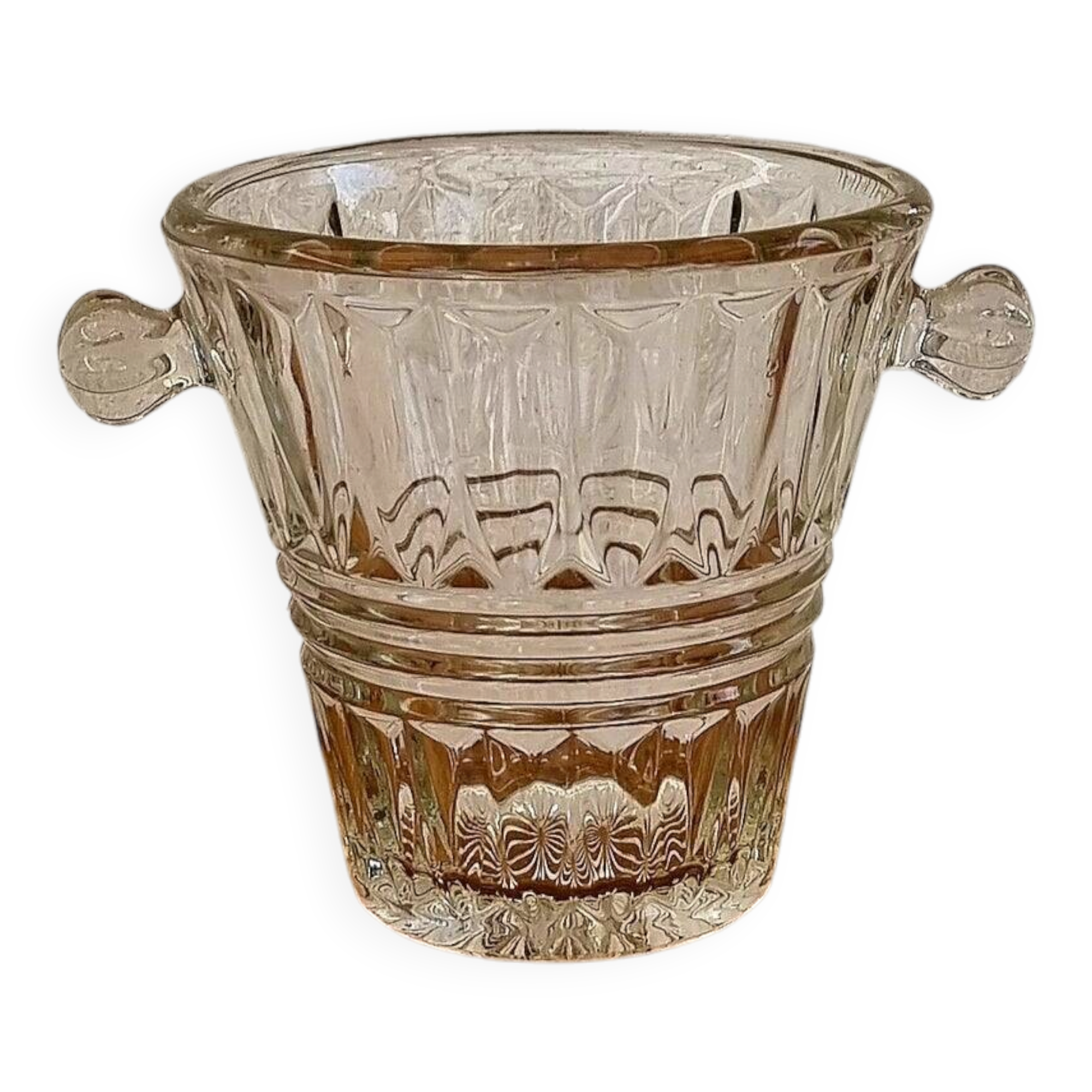 Vintage glass ice bucket