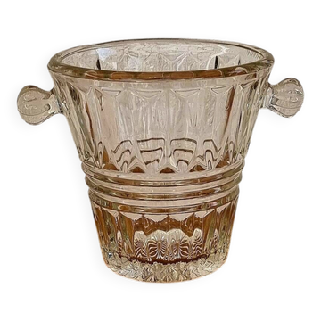 Seau à glaçons en verre vintage
