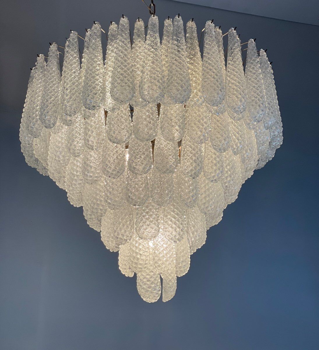 Venetian chandelier in Murano glass circa 1980