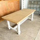 Old white farmhouse table
