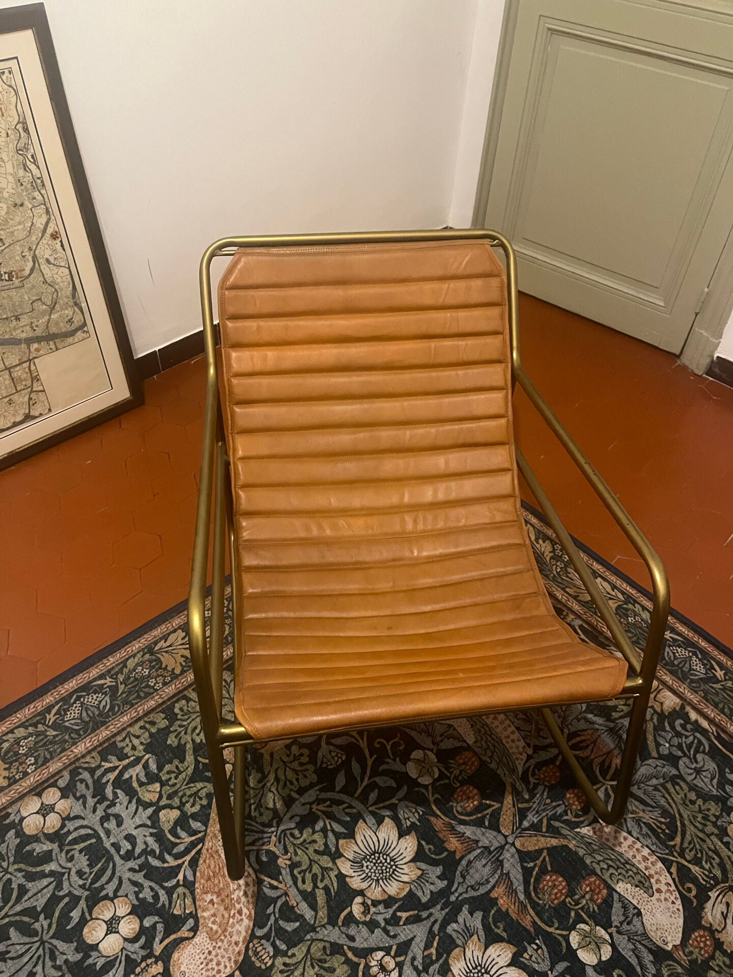 1 fauteuil Poltrona Karisma Cuir italien