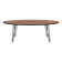 Vintage oval wooden coffee table