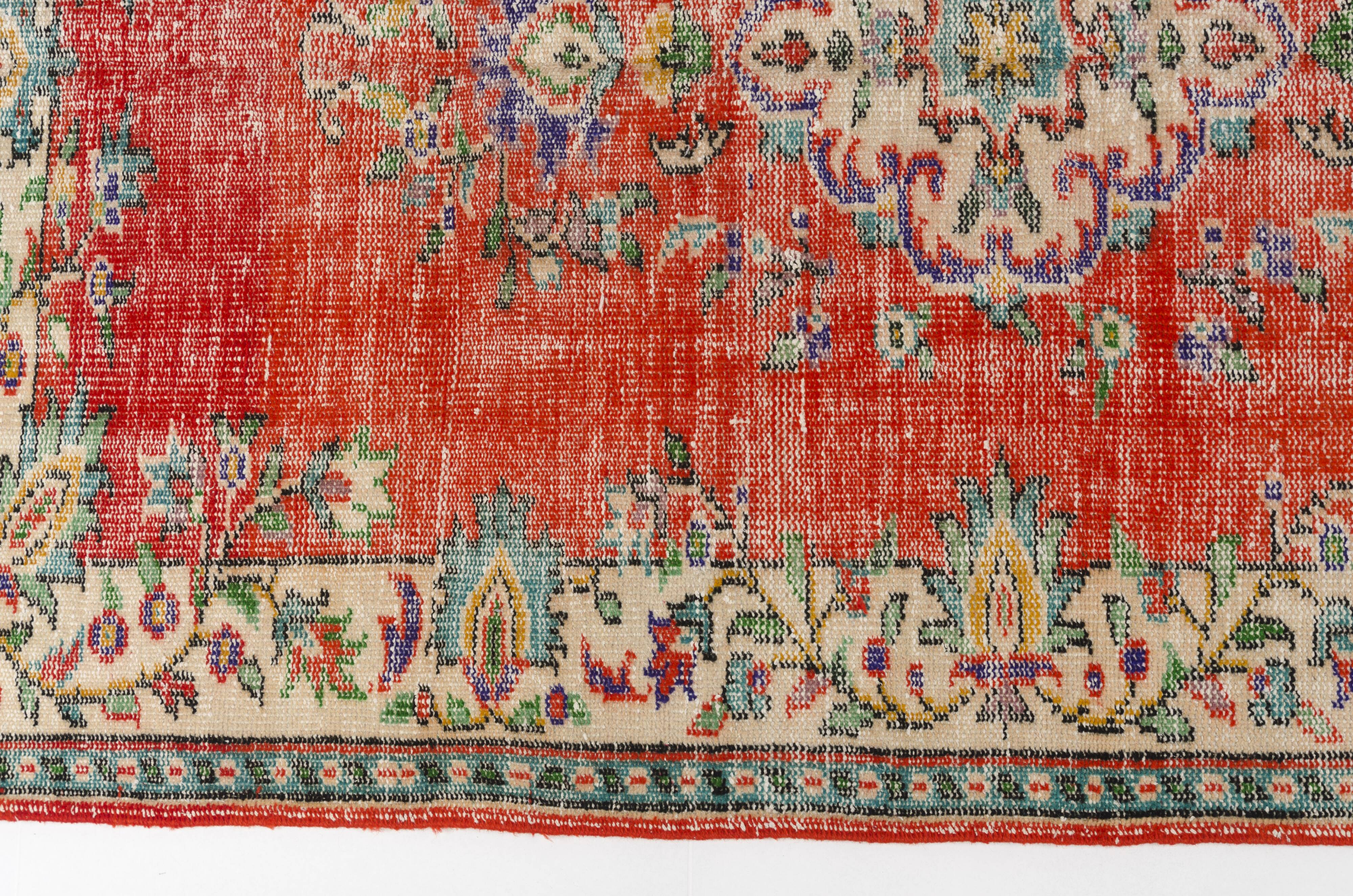 Oushak Turkish Anatolian Vintage Rug sku 2008