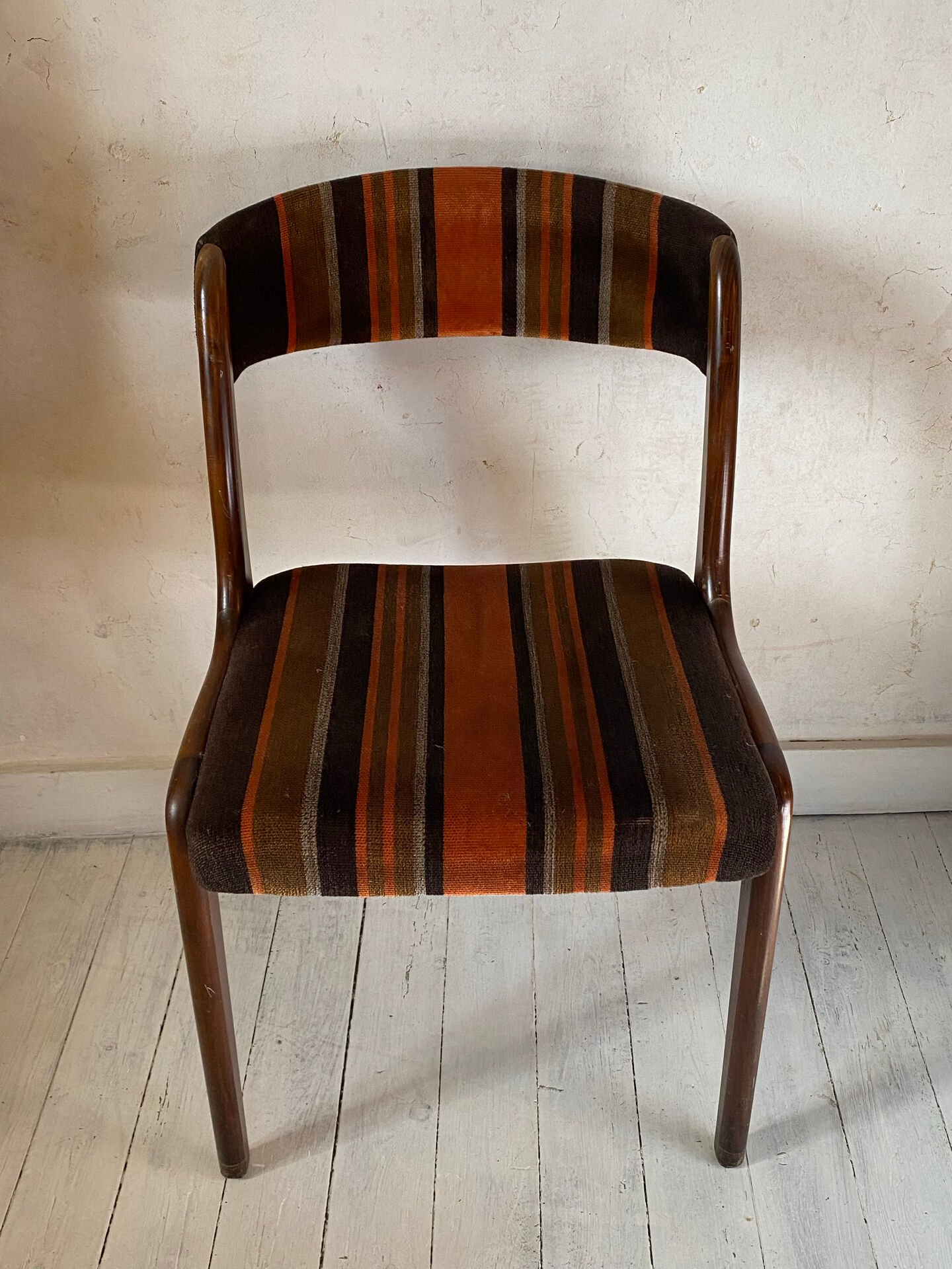 Fauteuil Baumann laine et bois