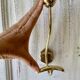 Brass coat rack or coat hook