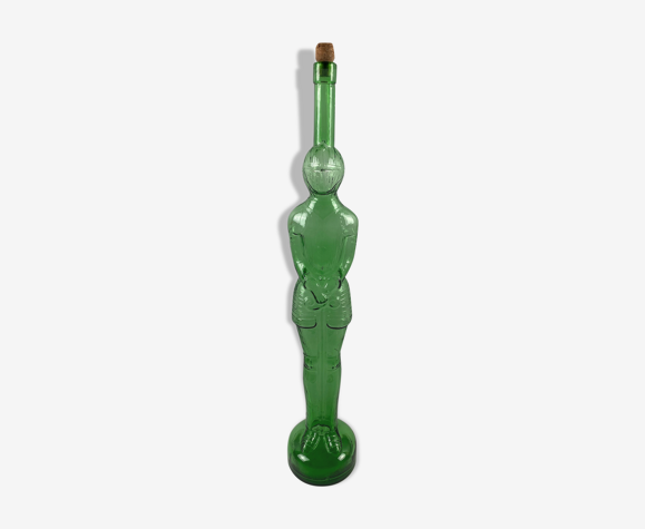Bouteille en verre fumé chevalier 82cm 3L