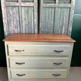 3-drawer chest of drawers in solid wood