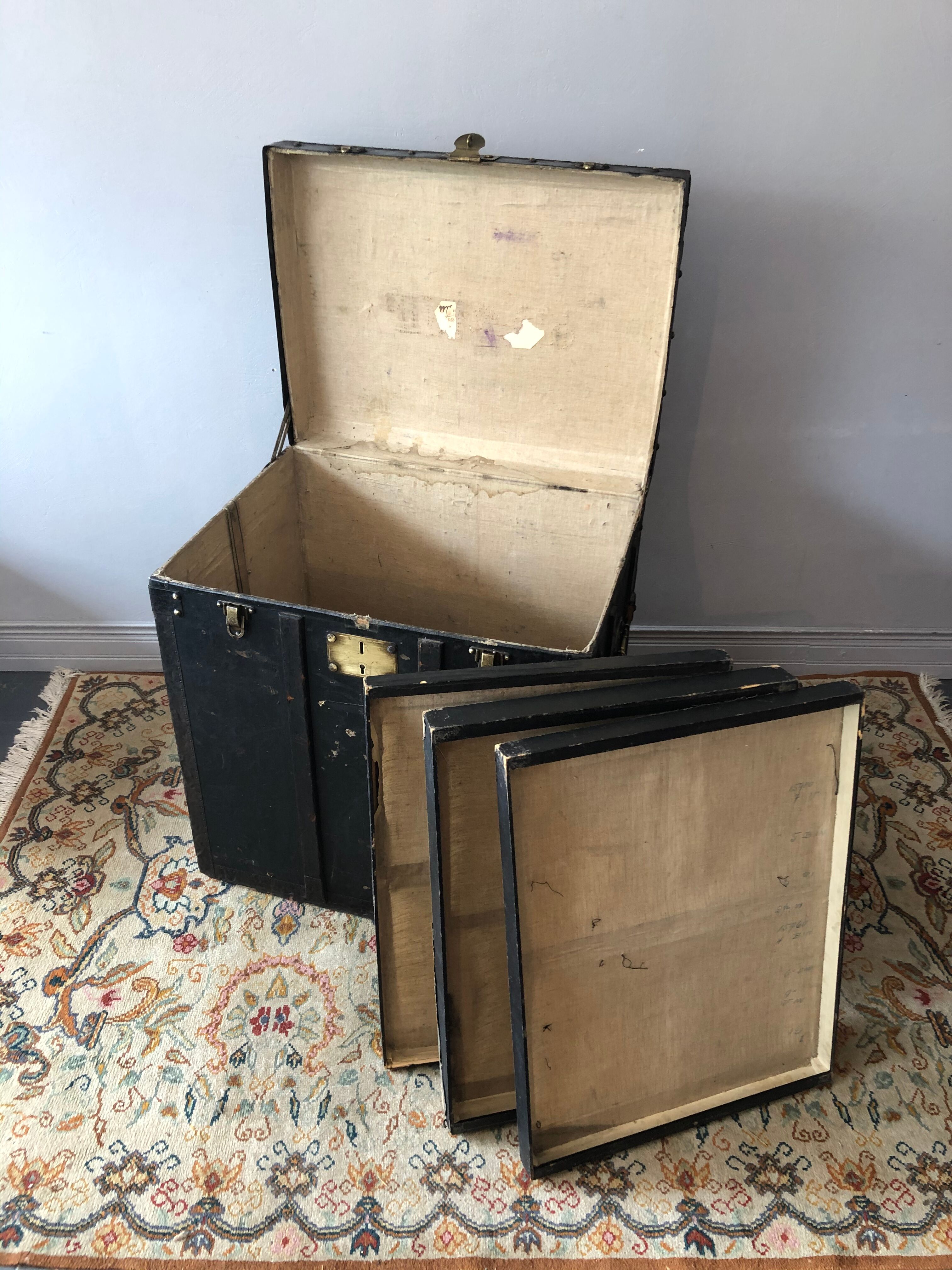 Ancient travel trunk