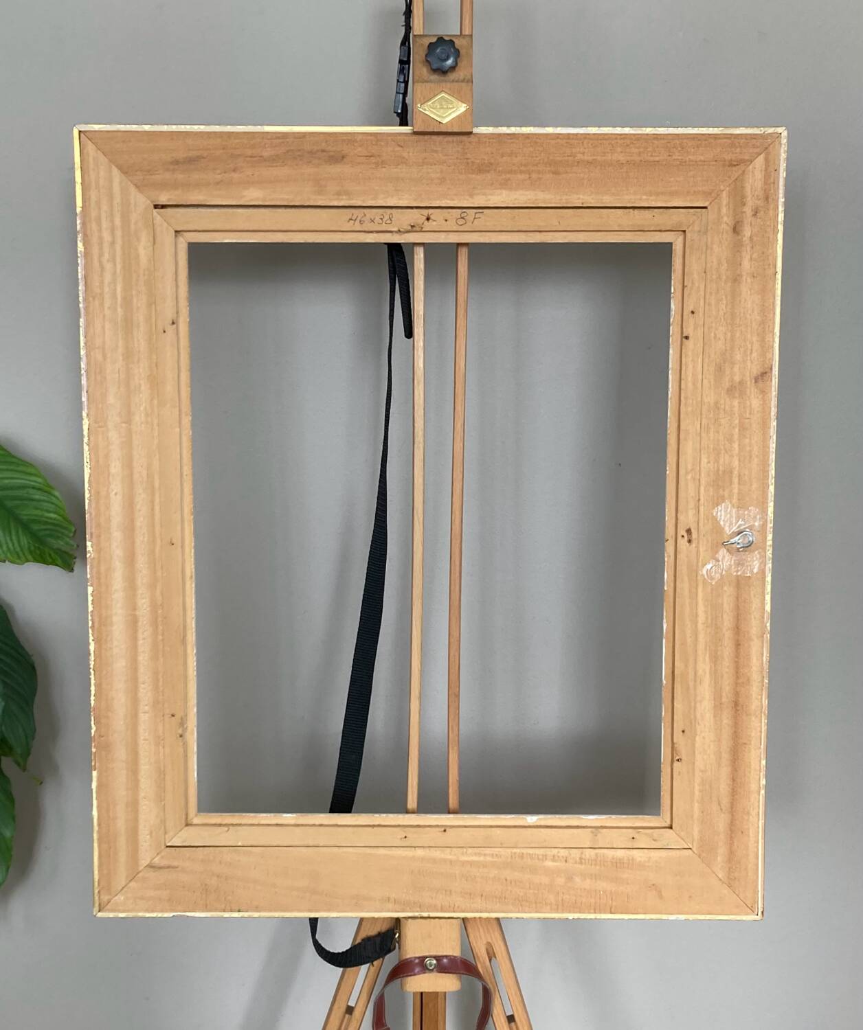 Frame in gilded wood and canvas 1950s/60s