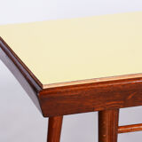 Table basse, plateau pivotant, hêtre, Umakart, Tchéquie, années 1950