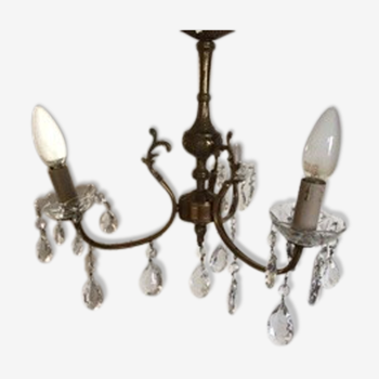 Ancient gilded bronze chandelier