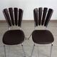 Lot de 2 chaises pétales chocolat Soudexvinyl